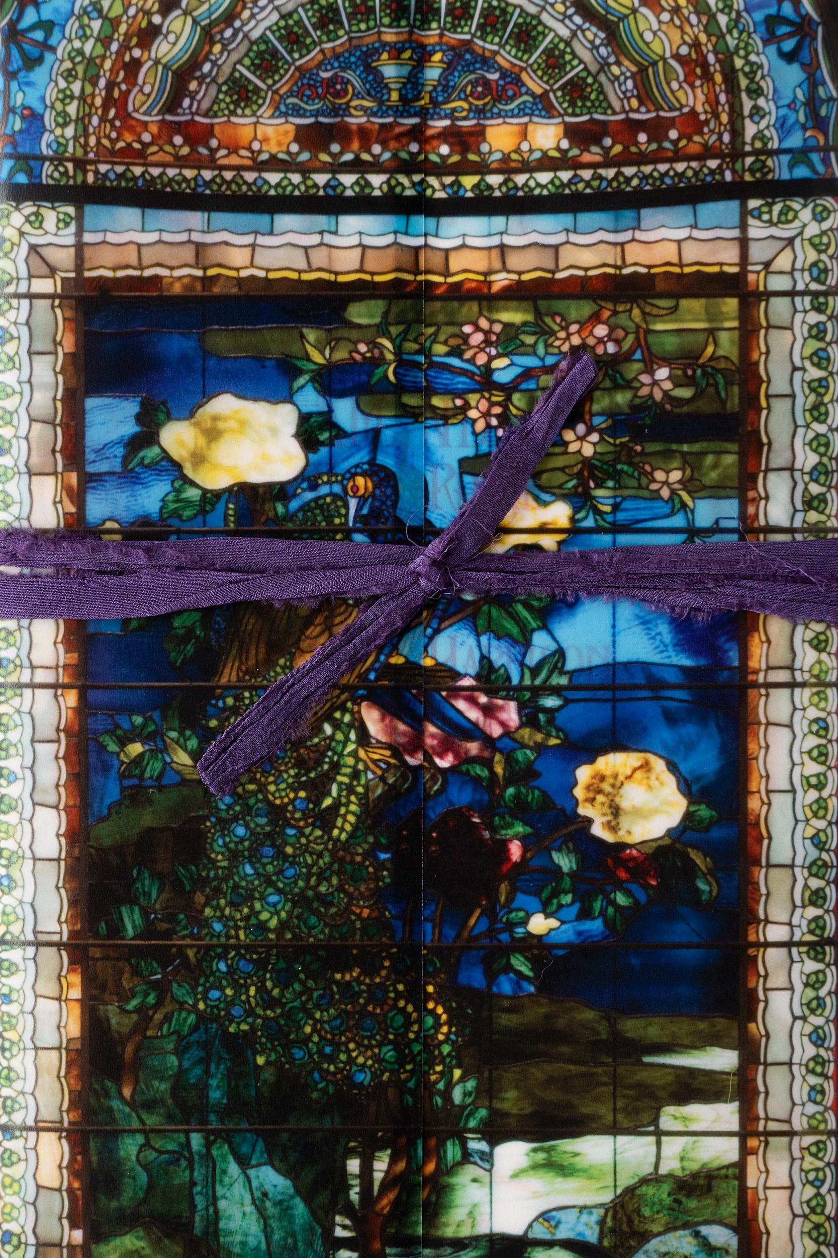 Colorful Art Nouveau wedding invitation suite